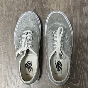 Vans Women's Silver glitter Sneakers